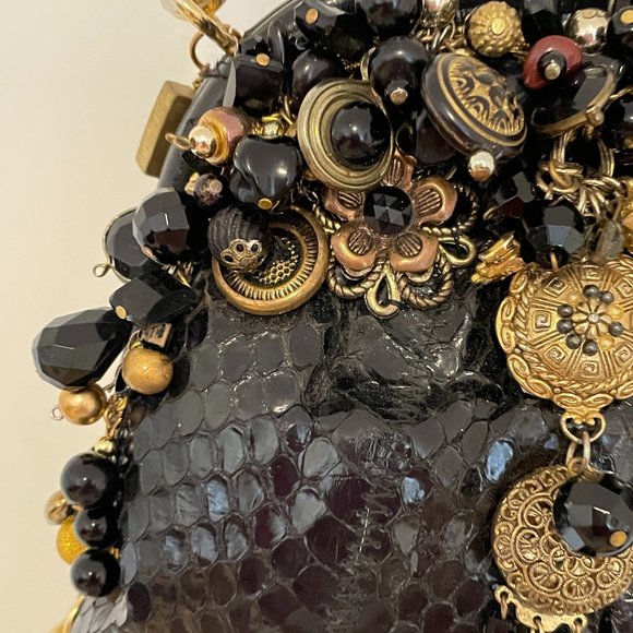 Upcycled Vintage Snakeskin Purse - Picture 3 of 16